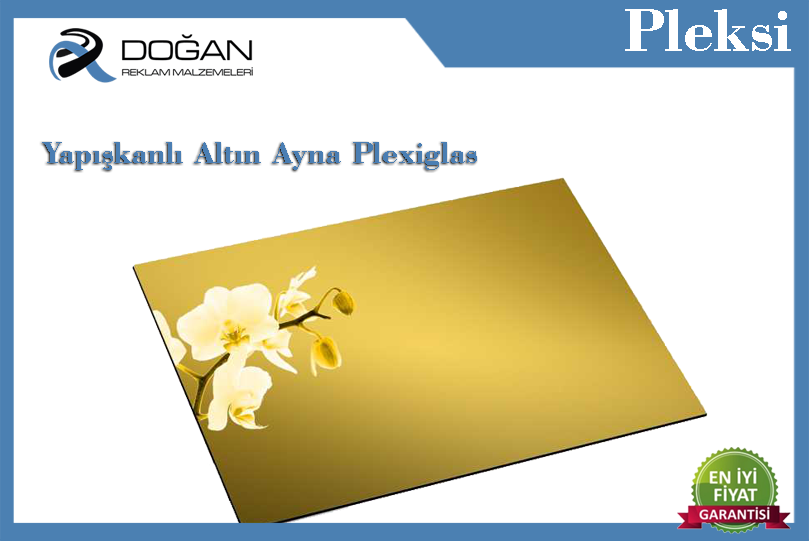 Yapışkanlı Altın Plexiglas 1.2 mm